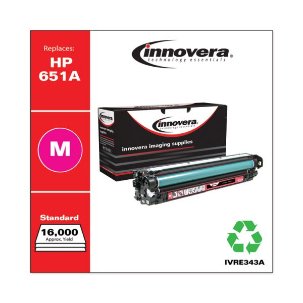 Remanufactured Magenta Toner, Replacement for 651A (CE343A), 13,500 Page-Yield - Image 2