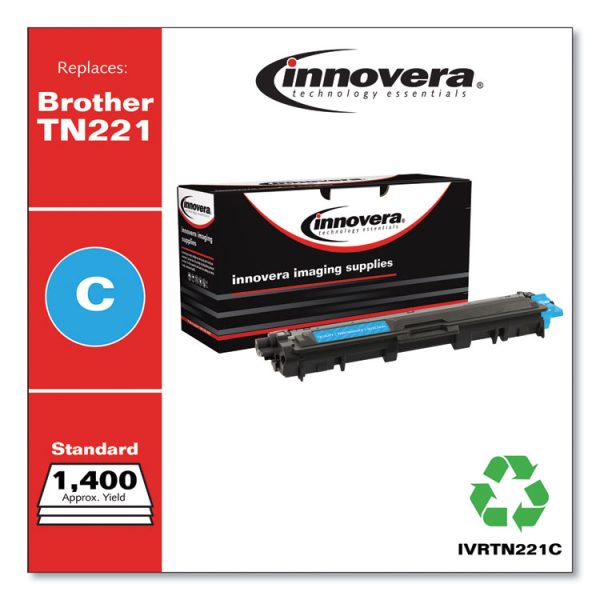 Remanufactured Cyan Toner, Replacement for TN221C, 1,400 Page-Yield - Image 2