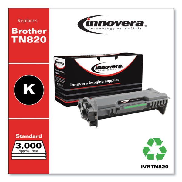 Remanufactured Black Toner, Replacement for TN820, 3,000 Page-Yield - Image 2