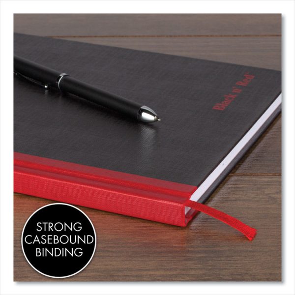 Hardcover Casebound Notebooks, SCRIBZEE Compatible, 1-Subject, Wide/Legal Rule, Black Cover, (96) 9.75 x 6.75 Sheets - Image 4