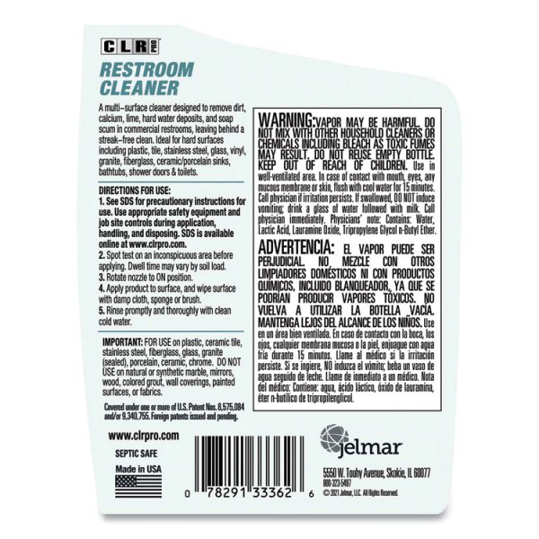 Restroom Cleaner, 32 Oz Pump Spray, 6/carton - Image 3