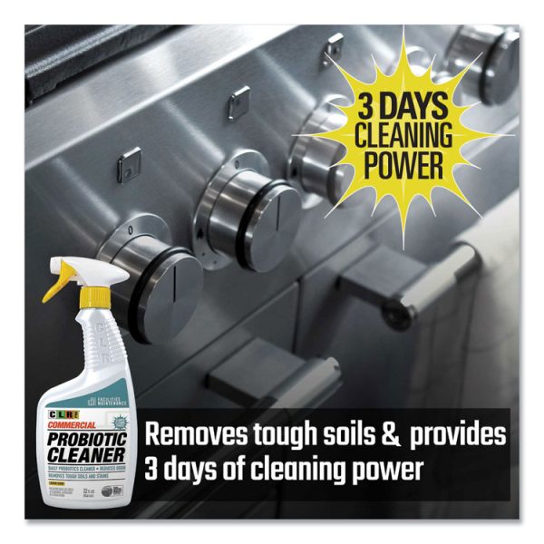 Commercial Probiotic Cleaner, Lemon Scent, 32 Oz Spray Bottle, 6/carton - Image 4
