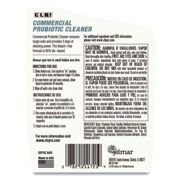 Commercial Probiotic Cleaner, Lemon Scent, 32 Oz Spray Bottle, 6/carton - Image 3