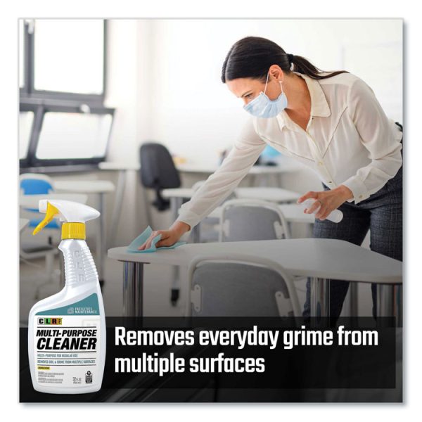 Multi-Purpose Cleaner, Lemon Scent, 32 Oz Bottle, 6/carton - Image 3