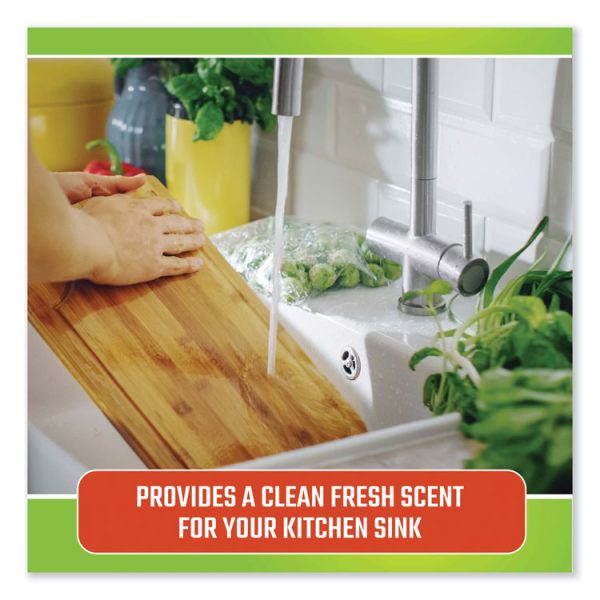 Fresh and Clean Garbage Disposal, Fresh Scent, 5 Pods/Pack, 6 Packs/Carton - Image 2
