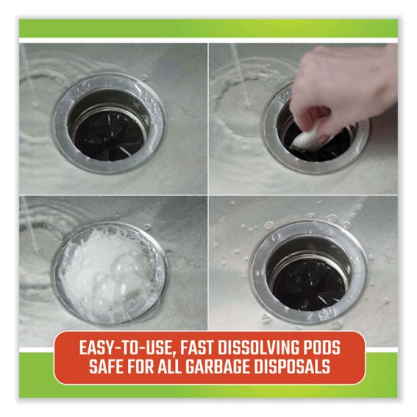 Fresh and Clean Garbage Disposal, Fresh Scent, 5 Pods/Pack, 6 Packs/Carton - Image 5