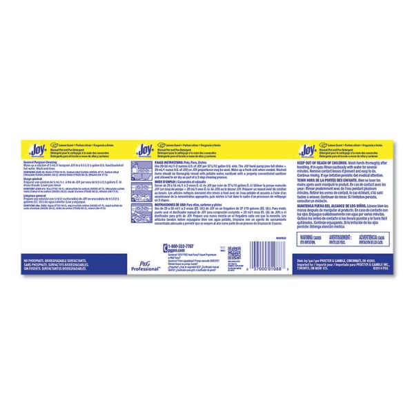 Dishwashing Liquid, Lemon Scent, 38 oz Bottle, 8/Carton - Image 6