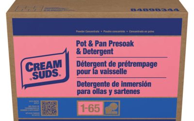Manual Pot and Pan Presoak and Detergent without Phosphate, Baby Powder Scent, Powder, 25 lb Box