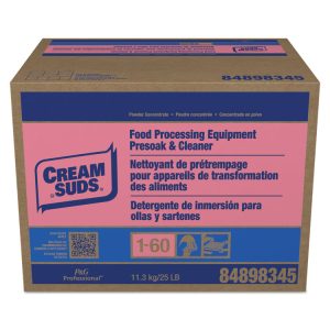 Manual Pot and Pan Presoak and Detergent with Phosphate, Baby Powder Scent, Powder, 25 lb Box