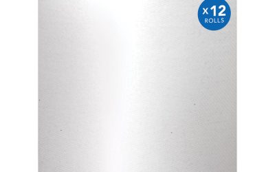 Essential High Capacity Hard Roll Towels for Business, Absorbency Pockets, 1-Ply, 8″ x 1,000 ft, 1.5″ Core, White,12 Rolls/CT