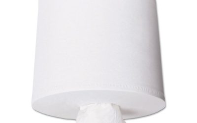 Essential Center-Pull Towels, Absorbency Pockets, 2-Ply, 8 x 15, White, 500/Roll, 4 Rolls/Carton
