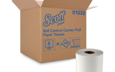 Essential Roll Center-Pull Towels, 1-Ply, 8 x 12, White, 700/Roll, 6 Rolls/Carton