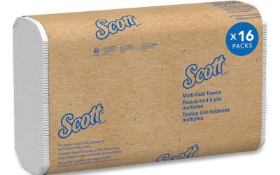 Essential Multi-Fold Towels, Absorbency Pockets, 1-Ply, 9.2 x 9.4, White, 250/Packs, 16 Packs/Carton