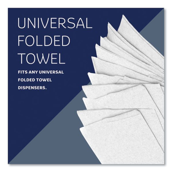 Multi-Fold Paper Towels, 1-Ply, 9.2 x 9.4, White, 150/Pack, 16 Packs/Carton - Image 4