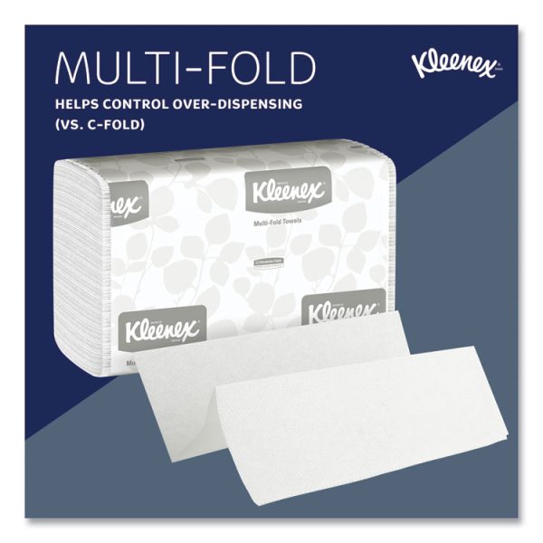 Multi-Fold Paper Towels, 1-Ply, 9.2 x 9.4, White, 150/Pack, 16 Packs/Carton - Image 7