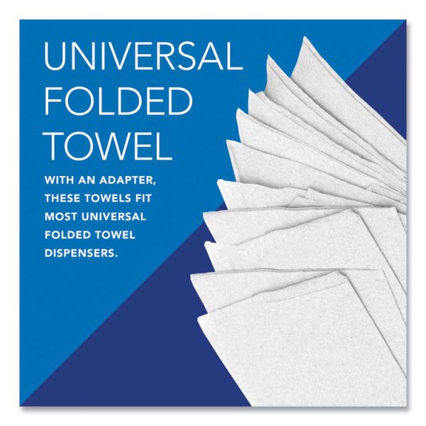 Pro Scottfold Towels, 1-Ply, 7.8 x 12.4, White, 175 Towels/Pack, 25 Packs/Carton - Image 4