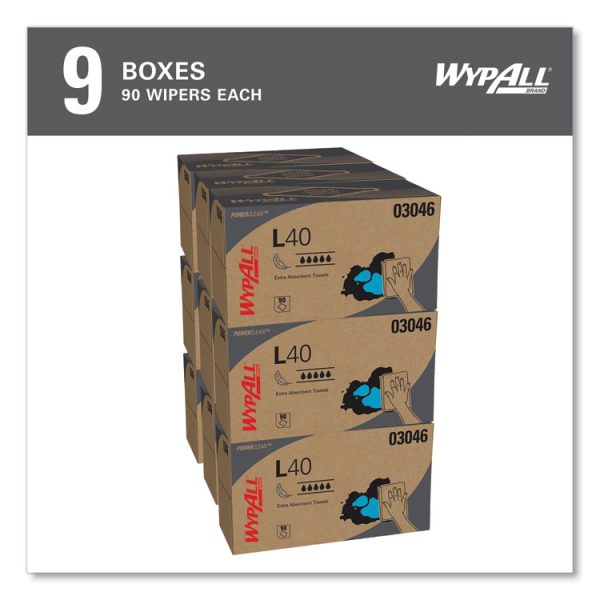 L40 Towels, POP-UP Box, 10.8 x 10, White, 90/Box, 9 Boxes/Carton - Image 3