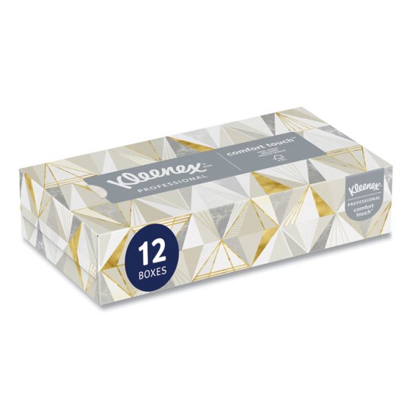 White Facial Tissue for Business, 2-Ply, 125 Sheets/Box, 12 Boxes/Carton - Image 2