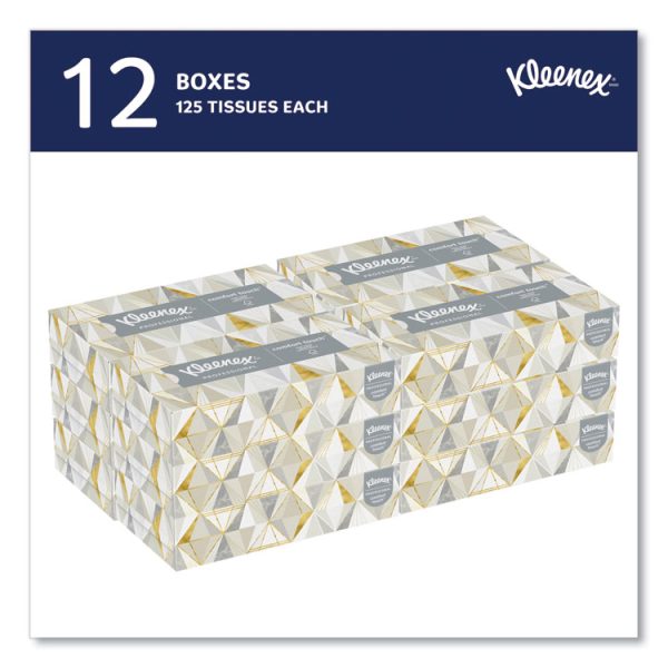 White Facial Tissue for Business, 2-Ply, 125 Sheets/Box, 12 Boxes/Carton - Image 3