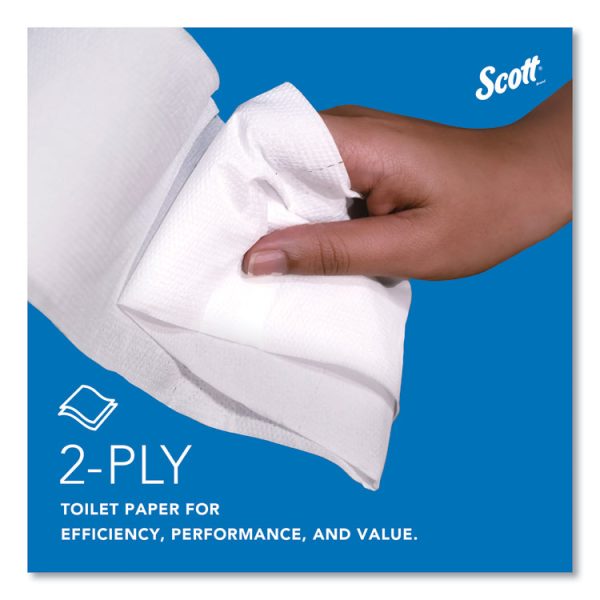 Essential JRT Jumbo Roll Bathroom Tissue, Septic Safe, 2-Ply, White, 3.55" x 1,000 ft, 4 Rolls/Carton - Image 5