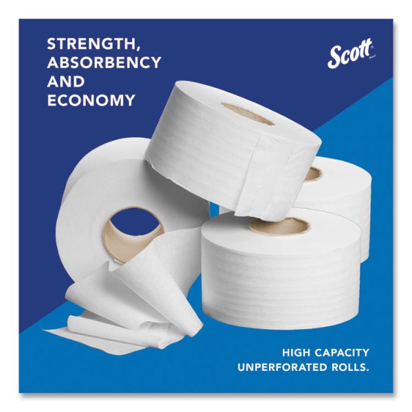 Essential JRT Jumbo Roll Bathroom Tissue, Septic Safe, 2-Ply, White, 3.55" x 1,000 ft, 4 Rolls/Carton - Image 6