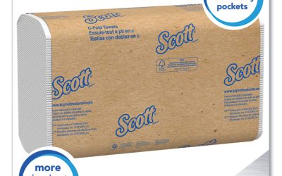 Essential C-Fold Towels for Business, Convenience Pack, 1-Ply, 10.13 x 13.15, White, 200/Pack, 9 Packs/Carton
