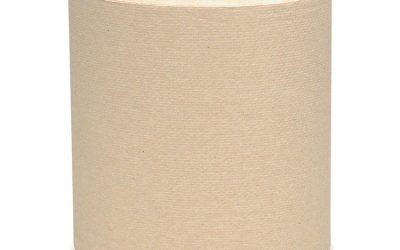 Essential Hard Roll Towels for Business, 1-Ply, 8″ x 800 ft, 1.5″ Core, Natural, 12 Rolls/Carton