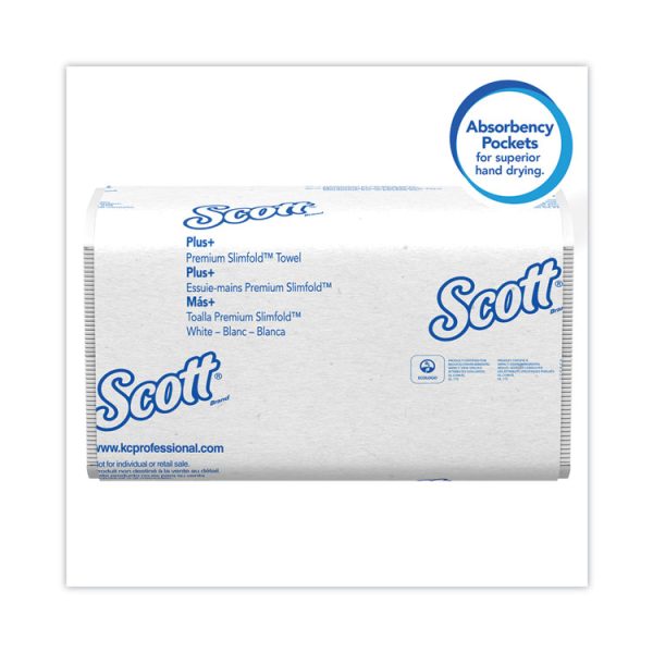 Slimfold Towels, 1-Ply, 7.5 x 11.6, White, 90/Pack, 24 Packs/Carton - Image 6