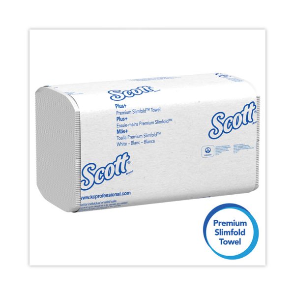 Slimfold Towels, 1-Ply, 7.5 x 11.6, White, 90/Pack, 24 Packs/Carton - Image 4