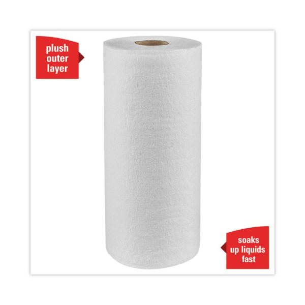 L40 Towels, Small Roll, 10.4 x 11, White, 70/Roll, 24 Rolls/Carton - Image 4