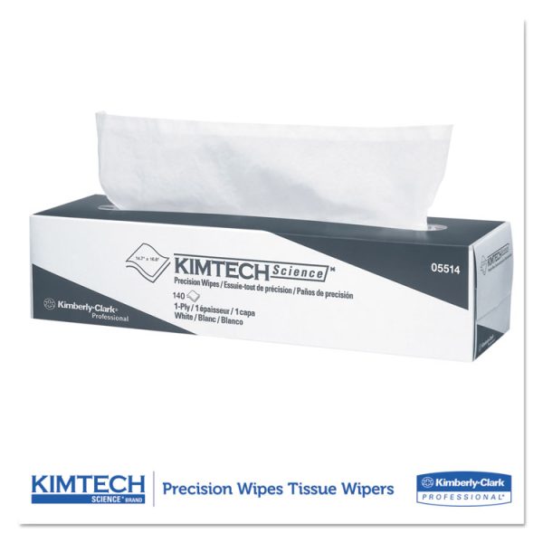 Precision Wiper, POP-UP Box, 1-Ply, 14.7 x 16.6, Unscented, White, 144/Box, 15 Boxes/Carton - Image 3