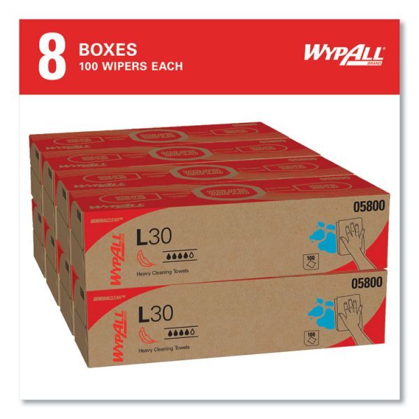 L30 Towels, POP-UP Box, 16.4 x 9.8, White, 100/Box, 8 Boxes/Carton - Image 3