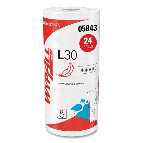 L30 Towels, 11 x 10.4, White, 70 Sheets/Roll - Image 3