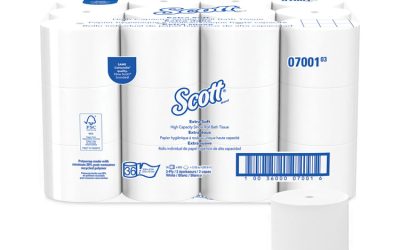 Essential Extra Soft Coreless Standard Roll Bath Tissue, Septic Safe, 2-Ply, White, 800 Sheets/roll, 36 Rolls/carton
