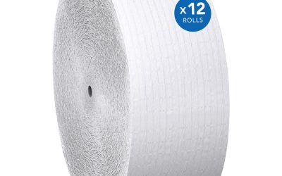 Essential Coreless JRT, Septic Safe, 1-Ply, White, 3.75 x 2,300 ft, 12 Rolls/Carton