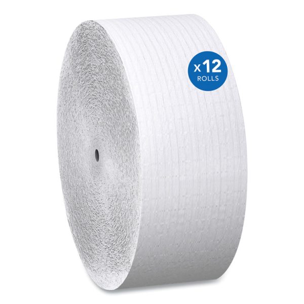 Essential Coreless JRT, Septic Safe, 1-Ply, White, 3.75 x 2,300 ft, 12 Rolls/Carton