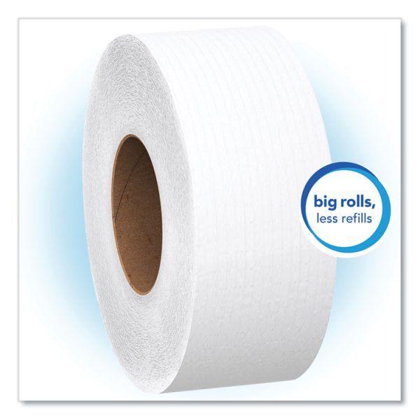 Essential JRT Jumbo Roll Bathroom Tissue, Septic Safe, 1-Ply, White, 3.55" x 2,000 ft, 12 Rolls/Carton - Image 5