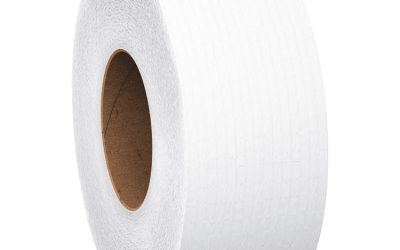 Essential JRT Extra Long Bathroom Tissue, Septic Safe, 2-Ply, White, 3.55″ x 2,000 ft, 6 Rolls/Carton