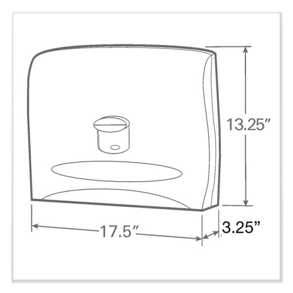 Personal Seat Cover Dispenser, 17.5 X 2.25 X 13.25, White - Image 3