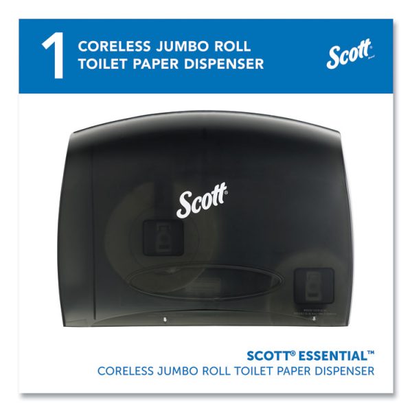 Essential Coreless Jumbo Roll Tissue Dispenser for Business, 14.25 x 6 x 9.75, Black - Image 2