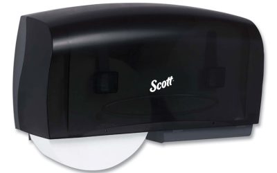 Essential Coreless Twin Jumbo Roll Tissue Dispenser, 20 X 6 X 11, Black