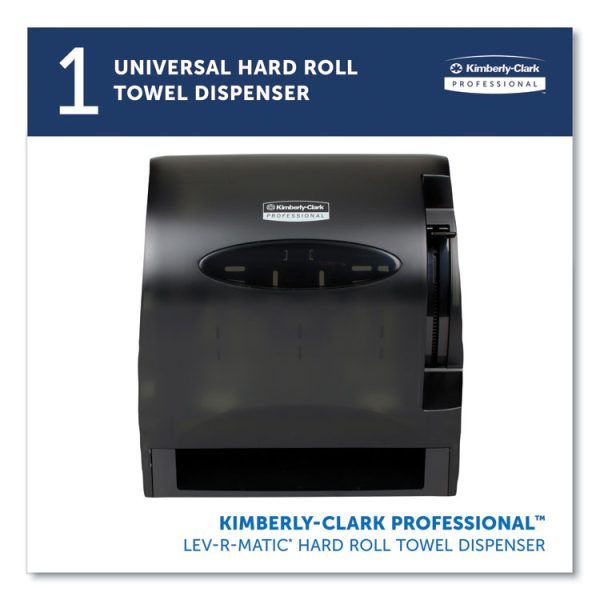 Lev-R-Matic Roll Towel Dispenser, 13.3 X 9.8 X 13.5, Smoke - Image 2