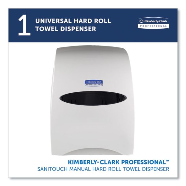 Sanitouch Hard Roll Towel Dispenser, 12.63 X 10.2 X 16.13, White - Image 2