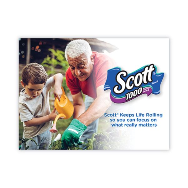 Toilet Paper, Septic Safe, 1-Ply, White, 1,000 Sheets/Roll, 12 Rolls/Pack, 4 Pack/Carton - Image 6