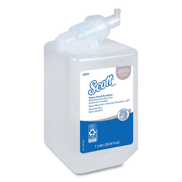 Essential Alcohol-Free Foam Hand Sanitizer, 1,000 Ml Cassette, Unscented, 6/carton - Image 2