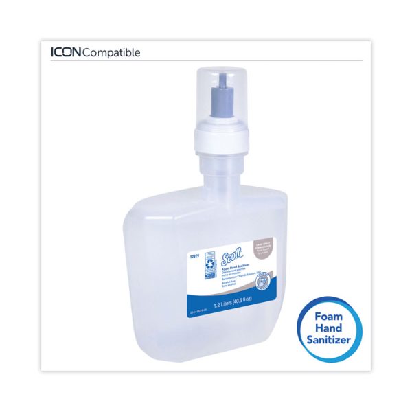 Essential Alcohol-Free Foam Hand Sanitizer, 1,200 Ml, Unscented, 2/carton - Image 3