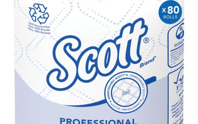 Essential 100% Recycled Fiber SRB Bathroom Tissue, Septic Safe, 2-Ply, White, 473 Sheets/Roll, 80 Rolls/Carton