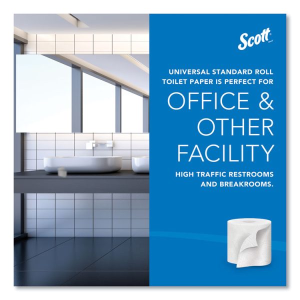 Essential 100% Recycled Fiber SRB Bathroom Tissue, Septic Safe, 2-Ply, White, 473 Sheets/Roll, 80 Rolls/Carton - Image 9