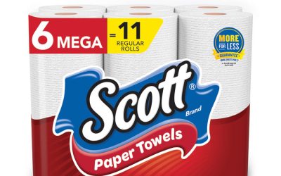 Choose-A-Size Mega Kitchen Roll Paper Towels, 1-Ply, 102/roll, 6 Rolls/pack, 4 Packs/carton
