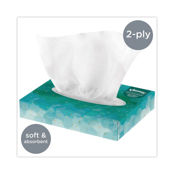 White Facial Tissue Junior Pack, 2-Ply, 48 Sheets/Box, 64 Boxes/Carton - Image 3